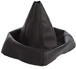 myshopx SA43 Schaltmanschette Schaltsack Sack Schwarz Faden Schwarz Echt Leder