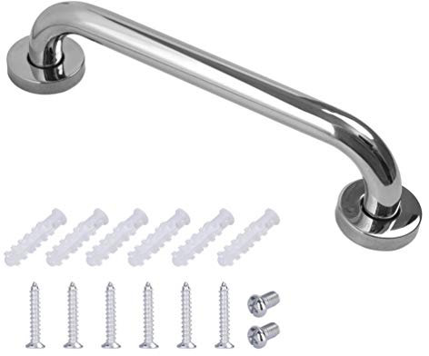 Barre d'appui en Acier Inox Poignée de Baignoire de Salle de Bain pour WC Toilette pour Personnes Âgées/Handicapées/Enfants/Enceinte 30 cm