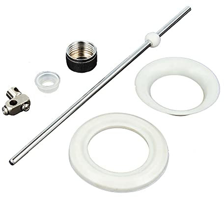 tecuro Zugstange für Exzenter Ab- und Überlaufgarnitur 205 mm x Ø 5 mm, Messing verchromt