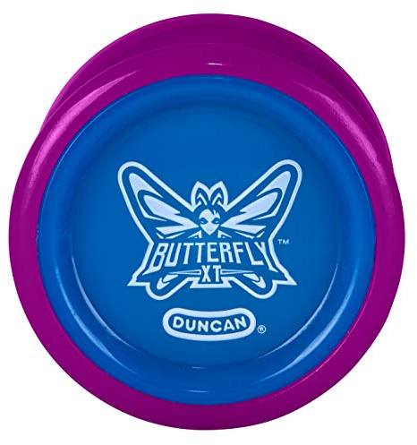 Duncan Toys Butterfly XT Ball-Bearing Trick Yo-Yo, Purple with Blue Cap