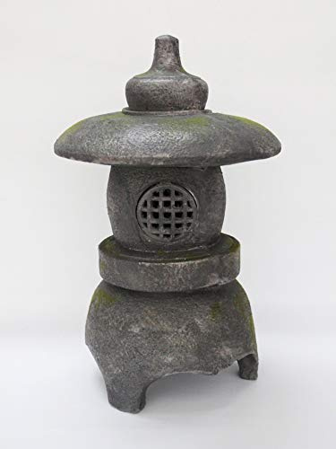 HI-LINE 40IN Grey Stone Pagoda Lantern