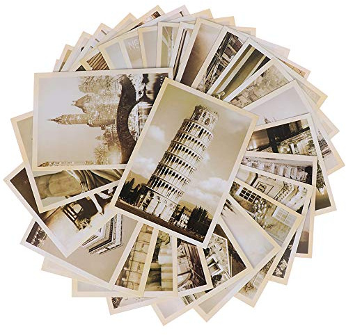 Danlai Postkartenpacker 32 Stücke Vintage Malerei Art Vintage Landschaft Foto Bild Plakat Postkarte Vintage Landschaft