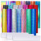 VINYL FROG Holographische Permanent Vinyl Bundle 25 Pack Regenbogen Permanent Adhesive Vinyl Blätter 22 Assorted Colors Selbstklebendes Vinyl mit 3 Transfer Tape für DIY Deko Aufkleber Projekte
