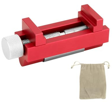 QWORK® Verbesserte Schleifhilfe für Stechbeitel und Flachmeißel, Stechbeitel Schärfen auf dem Wetzstein (0-6,4 cm Einstellbare)