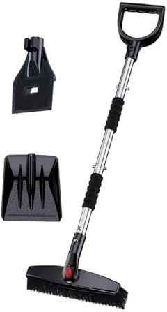 MODADA Raschietto per Neve Pala Neve Vialetto Auto Spazzola per Pala Ghiaccio Resistente alle Basse Temperature Forniture Sicurezza Guida Scalabili per Veicoli Fuoristrada Pala da Neve