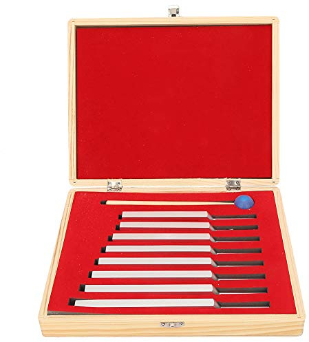 Glomora Stimmgabel Set,mit 8 Stimmgabeln für Yoga - Chakra-Frequenzen (256 Hz,288 Hz,320 Hz, 341,3 Hz,384 Hz, 426,6 Hz,480 Hz,512 Hz) Mit edler Holzbox für Klangtherapie Heilung, DNA Reparatur Heilung