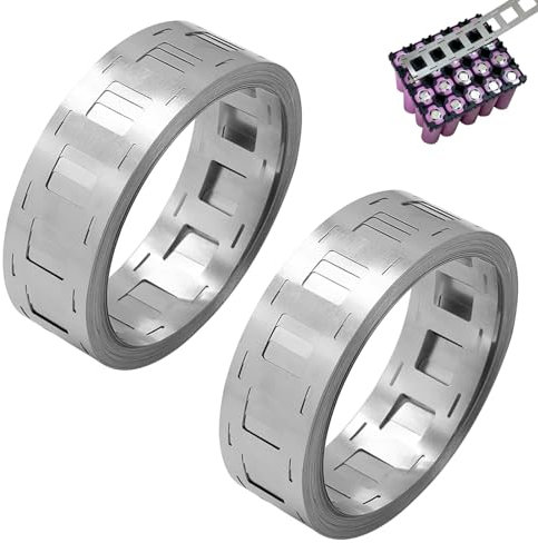 2PCS Tiras De Níquel, 10 M 0,15 X 27 mm Cinta De Tira De Níquel Para Baterías 18650 Soldadura Por Puntos Para Soldador Por Placa Ni Para 2 Baterías 18650 Paralelas Paquete De Baterías DIY