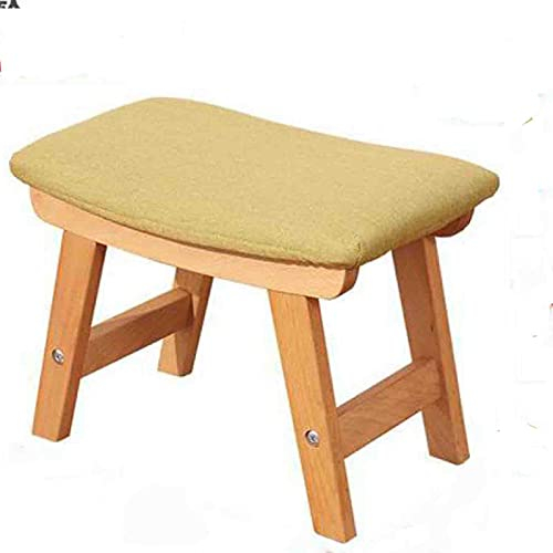 Runder Ottoman-Fußhocker aus Strohstoff mit Stauraum, 29 x 33 cm