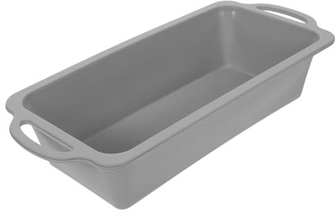 Cabilock Molde de Silicona para Pan con Asa y Marco de Acero Inoxidable, Apto para Horno, Antiadherente y Fácil de Limpiar, Adecuado para Hacer Bizcochos y Pan