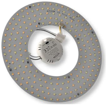Vetrineinrete® Circolina led modulo circolare 34 watt ricambio neon per plafoniere tecnologia CCT 3 in 1 6500k 3000k 4000k