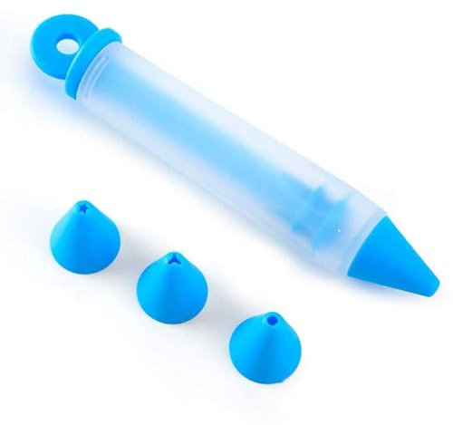 Penna in silicone per glassa, strumenti per decorare torte e biscotti, penne fai da te con beccuccio e pistola per crema da spremere per dessert