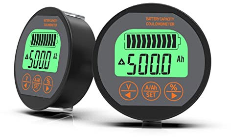 Battery Testers, TR16 8-120V Waterproof Battery Capacity Tester Voltage Current LCD Display with Memory Function Battery Capacity Tester(350A)