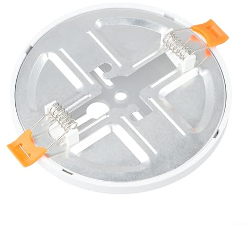 SiSinkal Soporte de montaje en techo, para cámara de seguridad con cableado oculto y cubierta de agujero, blanco, para cámaras domo y dispositivos domésticos (L)