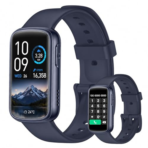 Smart Watch for Women Men, 1.47 Inch Fitness Tracker Step Counter Sleep | Sleep Monitor, Sports Watch, Ladies Smart Watch with Call Function, Compatible with Android and iOS