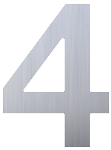 Numéro de maison 4, design numéro de maison en acier inoxydable