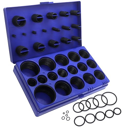 407 Pieces SAE Universal O-Ring Kit, Set of 32 USA Standard Sizes, Buna-N 70A, Rubber Seals O Rings, for Faucet, Professional Plumbing, Automotive | BUSY-CORNER