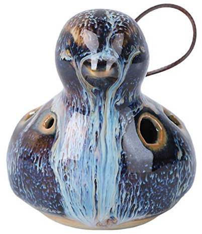 6Löcher Keramische Vogel-design Musikinstrument für Anfänger und Profis Tragbar und Einfach zu Spielen Geschenkidee für Musikliebhaber