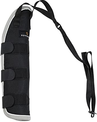 Equestro Gepolsterter Schweiflatz, Schwarz