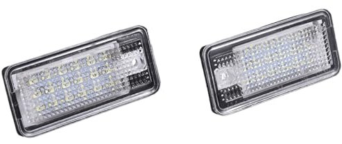 Huudngeje LáMpara de Luz de Placa de MatríCula LED de Coche para A3 S3 8P A4 B6 B7 A5 A6 4F A8 S8 C6