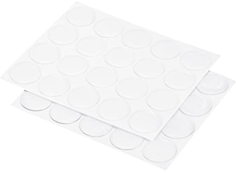 PATIKIL 1 Inch Craft Bottle Caps Resin Stickers, 50 Pack Clear Round Craft Bottle Cap Pendant Dome Stickers Transparent