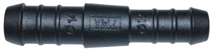 1, 2, 3, 5 oder 10 Schlauchverbinder 14 mm auf 12 mm gerade reduziert PA GF30 schwarz (1)
