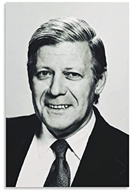 RIDAEX Foto Auf Leinwand 30 * 50cm Senza Cornice Poster da parete per camera Helmut Schmidt per camera dei bambini Camera da letto Home Decor Poster musicale