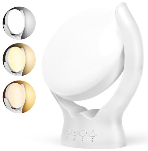 Sad Lamp, 𝟐𝟏𝟎° Rotation Sad Light,10000Lux Light Therapy Lamp, Happy Sunlight Lamp, 3 Color Temperature & 4 Timer & 5 Brightness, Memory Function LED Daylight Lamp, Use for Home/Office/Decoration.