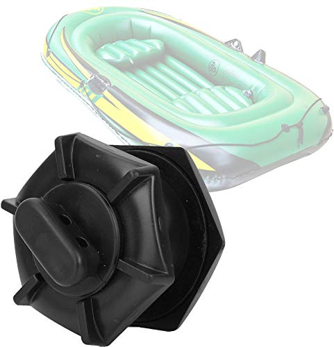Aufblasbarer Hydroforce Schlauchboot-Abflussstopfen 7 × 7 × 6, langlebiges PVC, schwarz, Abfluss Schlauchboote, Angelboote, Kajak-Zubehör