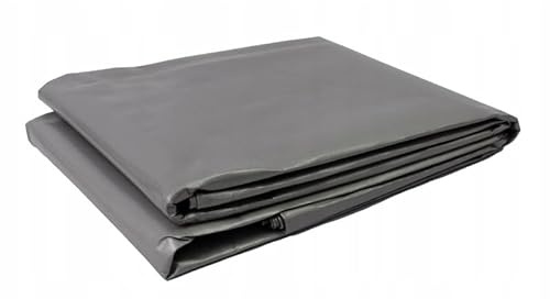 DIAH DO IT AT HOME Heavy Duty 200 GSM Grey Tarpaulin 1.5m x 2m - Waterproof Multipurpose Tarp & Thick Ground Sheet Cover for Camping, Garden Furniture, Caravan, Roof, Wood Logs & Boats