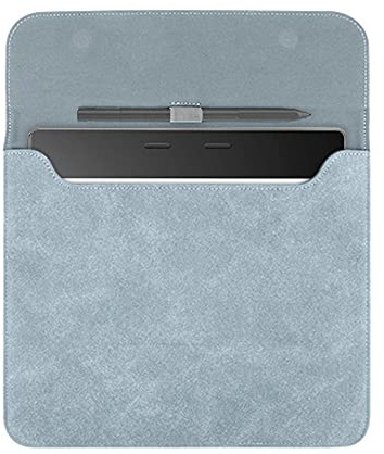 Youngme Borsa a manica in pelle scamosciata per eReader Kobo Elipsa 2E da 10,3 (versione 2023), custodia protettiva impermeabile portatile con passante per penna e chiusura magnetica (blu)