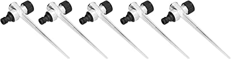 5PCS Rasensprenger Spike Metall 1/2 Zoll Innengewindeseite mit Außengewindeschnittstelle Gartenbewässerungszubehör