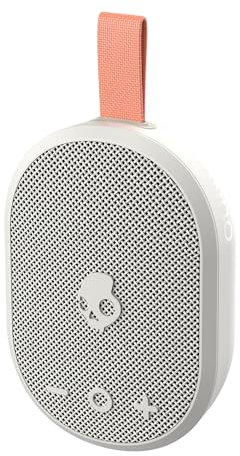 Skullcandy Ounce+ Wireless Bluetooth Portable Speaker, IPX7 Waterproof, 16 Hour Battery, True Wireless Stereo with Built-In Carry Strap for Travel and Outdoor Use - Bone/Orange