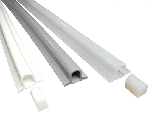 Joint Porte Douche Bande d'étanchéité pour paroi de Douche, Bande de Blocage d'eau pour Sol de pièce Humide, barrière d'eau de Salle de Bain, séparation Humide et sèche, Barrage d'eau de seuil de por