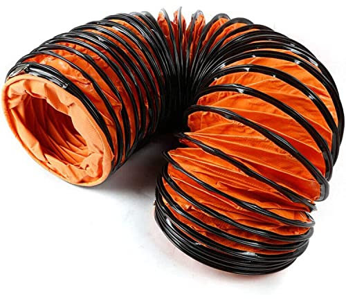 PVC Lufttransportschlauch Warmluftschlauch Länge 5M/10M Durchmesser 200/300/400/500/600 MM Belüftungsschlauch für Ventilatoren und Auspuffanlagen landwirtschaftliche Betriebe,10M-diam:300mm