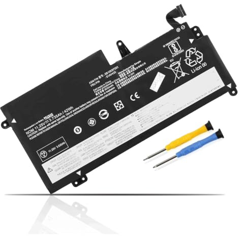 01AV435 01AV436 01AV437 Laptop Battery for Le-novo ThinkPad 13 Chromebook | ThinkPad 13 1st 2nd Gen, S2 Gen 1 2 Series 01AV400 01AV401 01AV402 SB10K97592 SB10K97593 SB10K97594 42Wh Notebook Battery