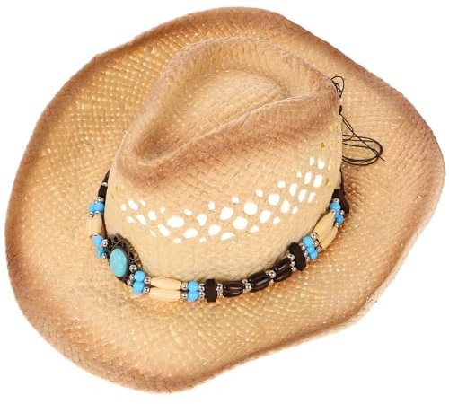 GALPADA Hut Für Damen Und Atmungsaktiver Western Sonnenhut Mit Breiter Krempe Für Strand Urlaub Und Outdoor-aktivitäten Uv-Schutz Und Bequeme