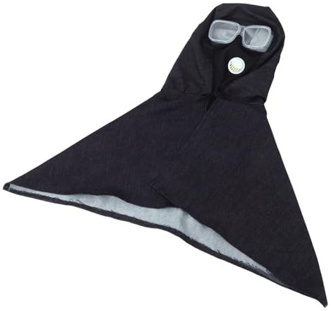 Anneome Unisex Protective Gear Soft Denim Work Goggles Cutting Safety Hood Cap Comfortable for Sandblasting