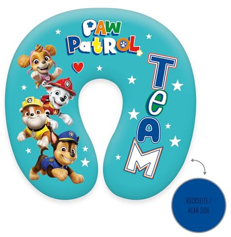 Herding Paw Patrol Coussin Cervical, 30 x 30 cm, Polyester, Bleu