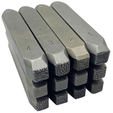 Lot de 12 burins de détail en métal pour fabrication de bijoux