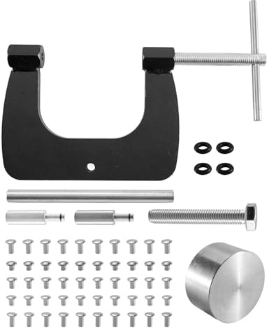 1/8″ Semi Tubular Rivets Tool Kit Fit for Tonka Pinball Vent Coleman Repair, Vent Window Restoration Tool Kit with 50 Rivets