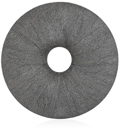 Almohadillas de lana de acero inoxidable de 432 mm de grosor – Disco de pulido premium para pelar, cristalizar y fregar, almohadilla todoterreno para piedra natural, mármol, madera, parqué y hormigón