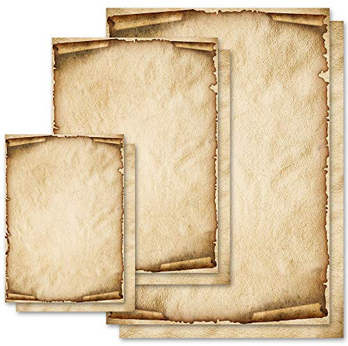 50 Sheets Motif Letter Paper! Antique & History Old Style DIN A5 - Paper-Media