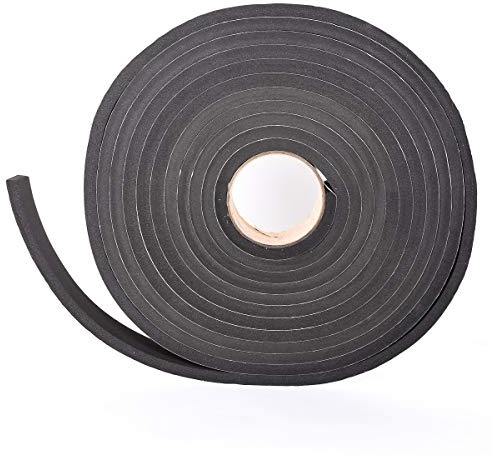 Sponge Neoprene Stripping W/Adhesive 1-1/2in Wide X 3/8in Thick X 25ft Long