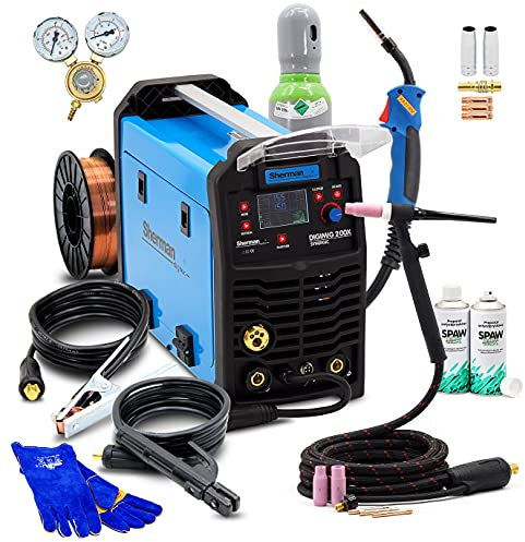 SHERMAN™ DIGIMIG 200X Synergy 3 en 1 MIG/MAG Synergie Set Poste à souder 200 A WIG
