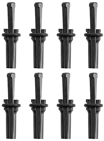 aleawol 8 Set Industrial Grade 9/16 Plug Wedge and Feather Shims, Feather and Wedge Stone Splitter Concrete Marble Granite Rock Stone Splitting Hand Tools