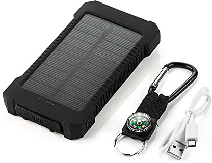 Batterie Externe Solaire pour Nokia G50 Smartphone Tablette Chargeur Universel Power Bank 4000mAh 2 Port USB