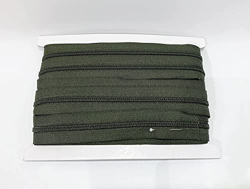 5 Meter / Rolle durchgehender Reißverschluss aus Nylon #3, mit 10 automatischen Metallschiebern, Reißverschluss für Kleidung, Stoff, Nähen, Basteln, #3 (5M, 3075)