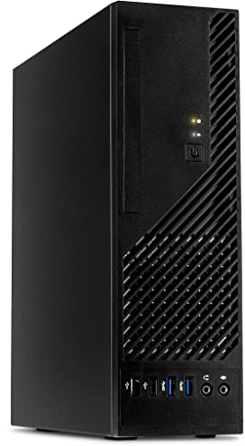 Inter-Tech Gehäuse S-301 Desktop mit 8 Liter Volumen, schwarz