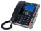 SPC Office Pro - Téléphone Fixe Filaire alimenté par Piles avec Grand écran Lumineux, 7 mémoires directes, identificateur d’Appel et Mains Libres - Noir