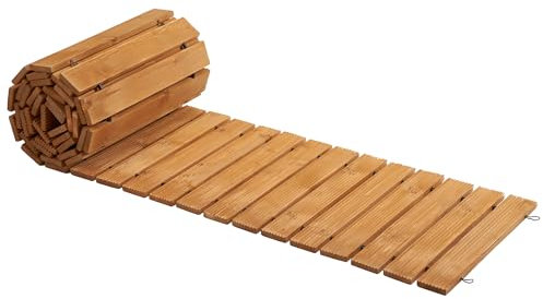 Spurgehom Gartenweg, gerader Gehweg, aus Zedernholz, Terrasse, Bodenbelag, Weg, dekorativer Rasen, Terrasse, Pflastersteine, Boardwalk Strand, Hochzeit, Party, Natur, 3,6 m